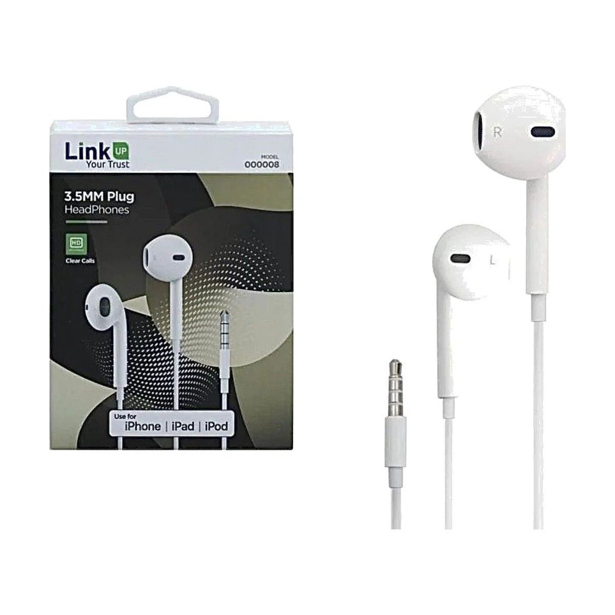 سماعة - Link UP 3.5MM Plug HeadPhones