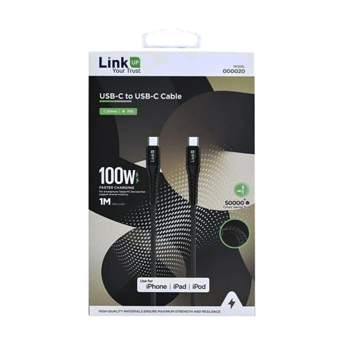 شاحن - LinkUP Your Trust USB‑C to USB‑C