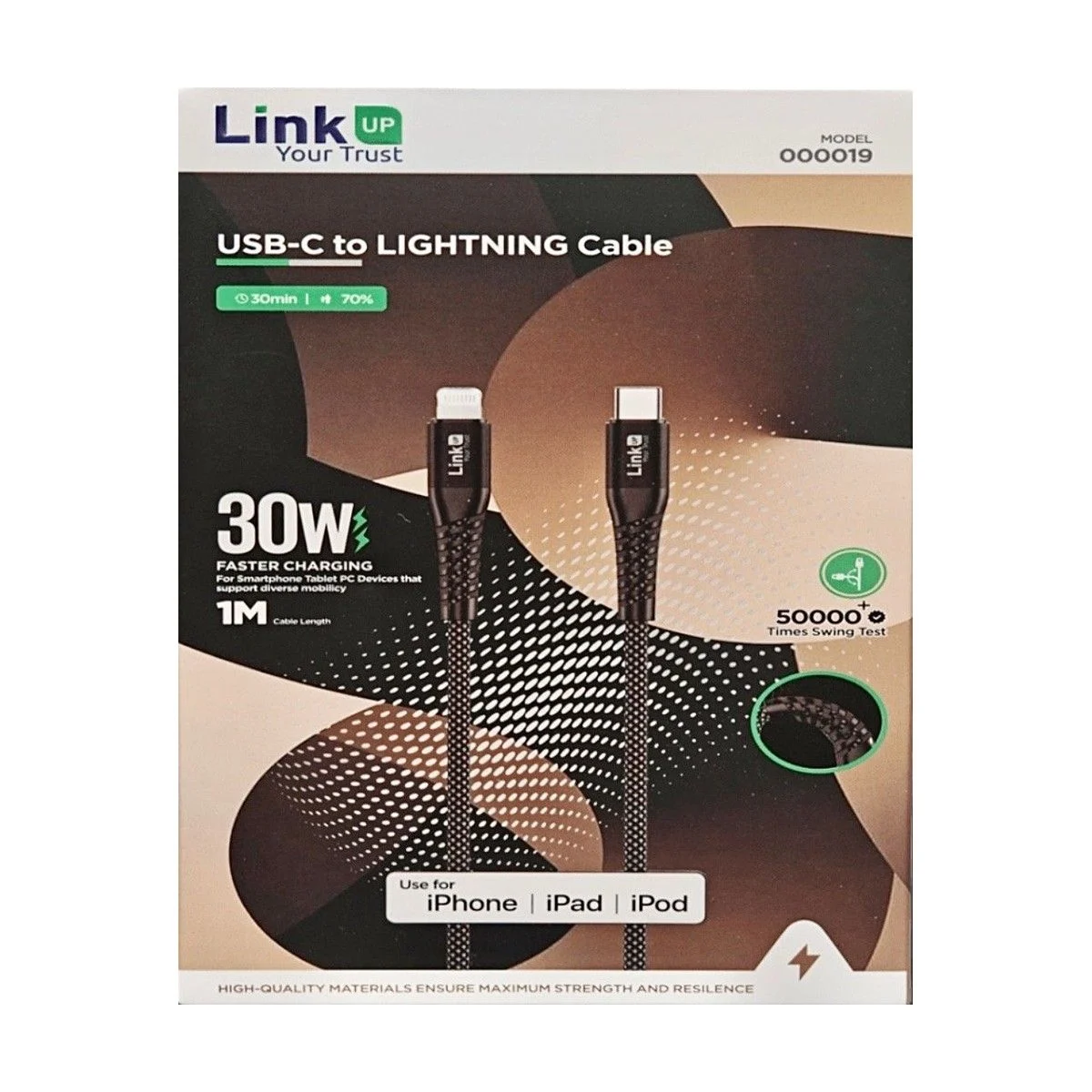 شاحن - Link Up USB-C to Lightning Cable