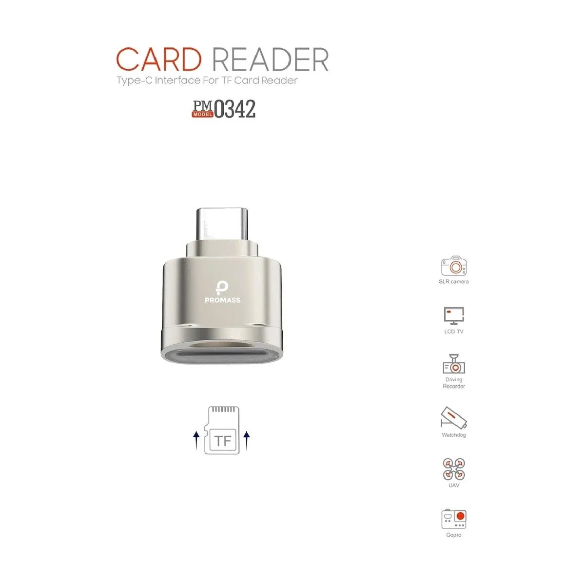قارىء بطاقات - PROMASS Type-C (PM0342)