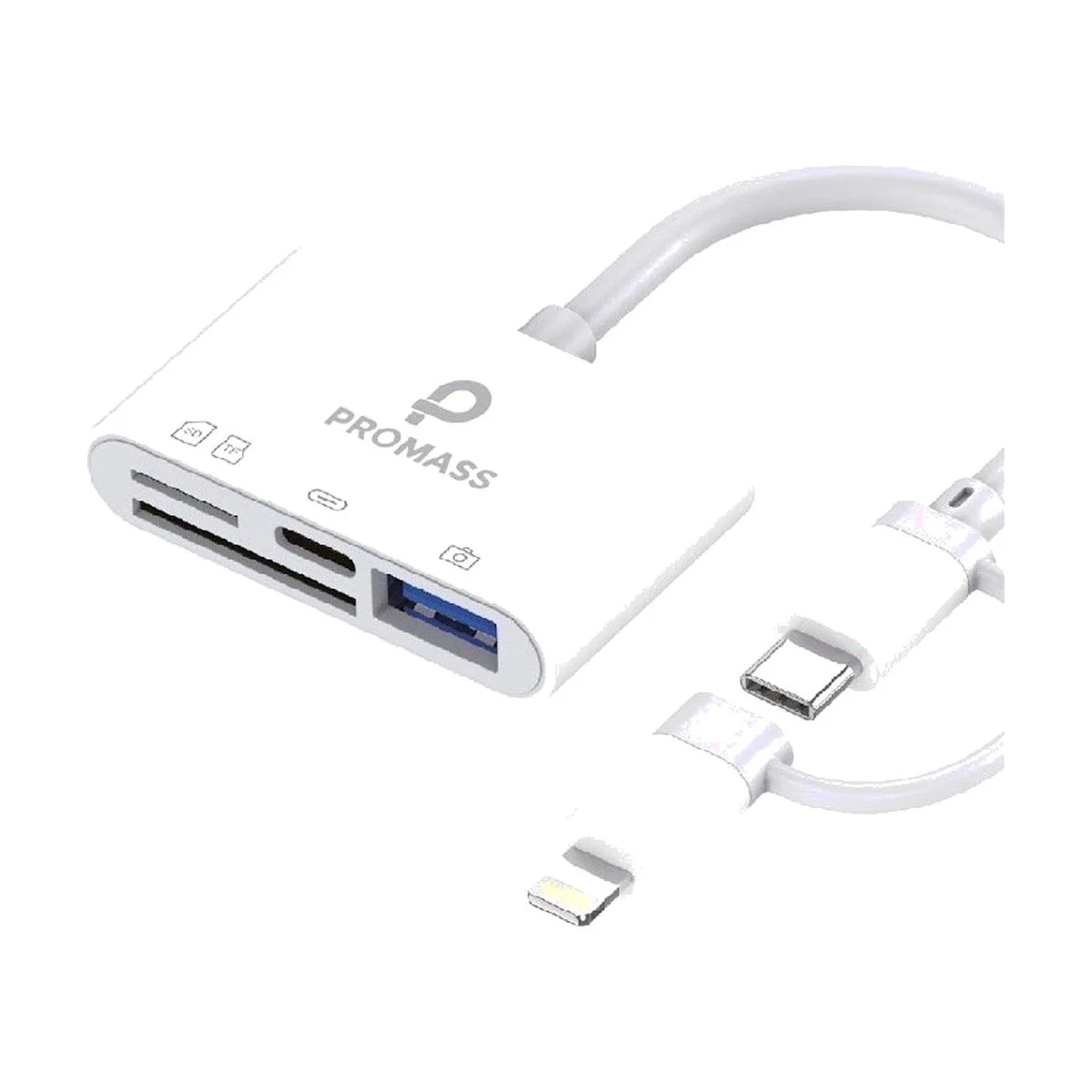 قارىء بطاقات - PROMASS Plug and Play 6‑IN‑2 Card Reader