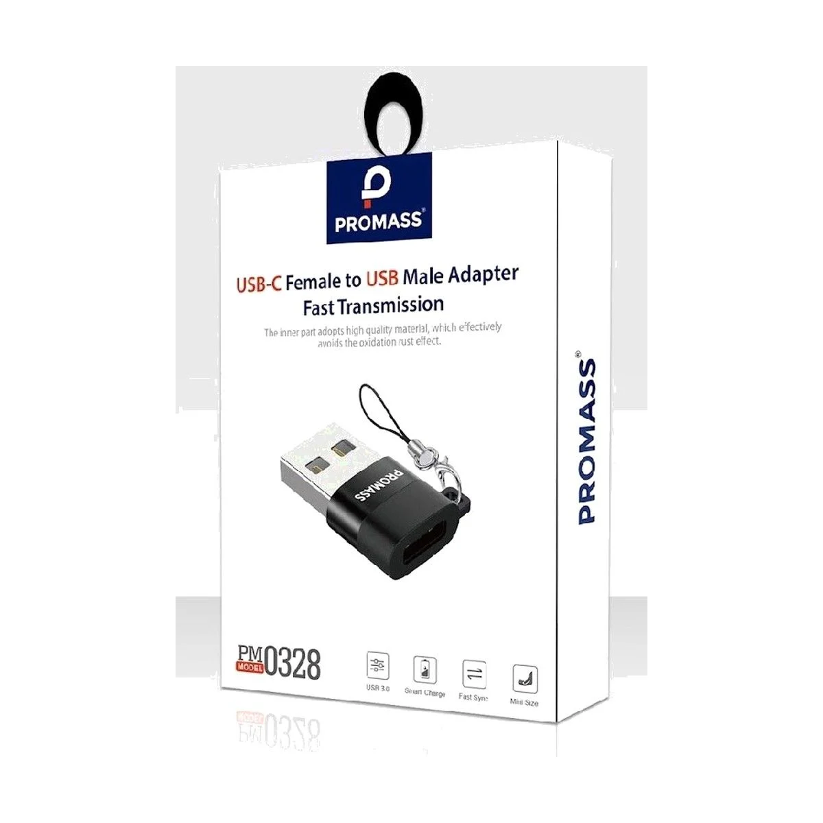 PROMASS USB-C Female to USB Male Adapter – محول USB سريع لنقل البيانات