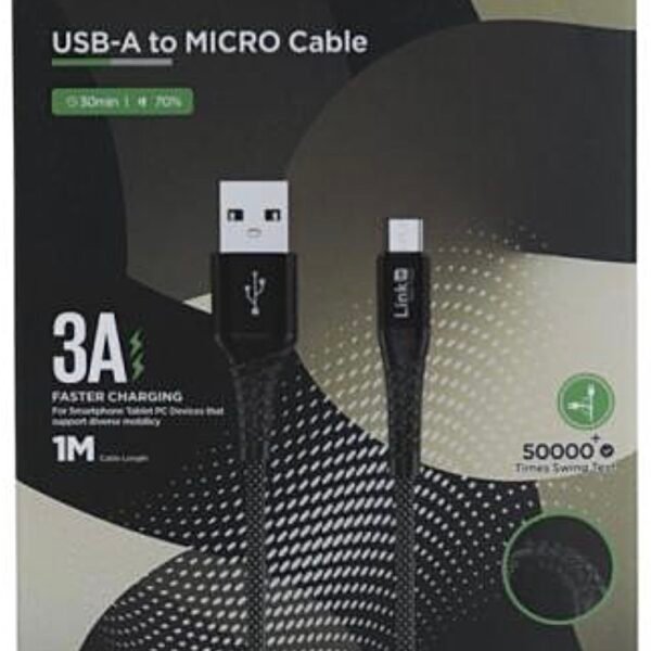 شاحن - Link UP Your Trust USB-A to Micro USB Cable